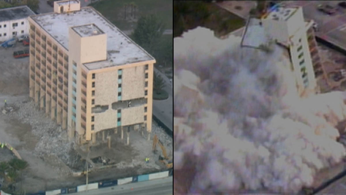 Howard Johnson Hotel at Fort Lauderdale Beach Demolished NBC 6 South