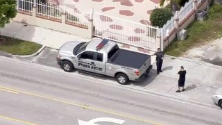 Scene of a police-involved shooting in Hialeah on March 11, 2020.