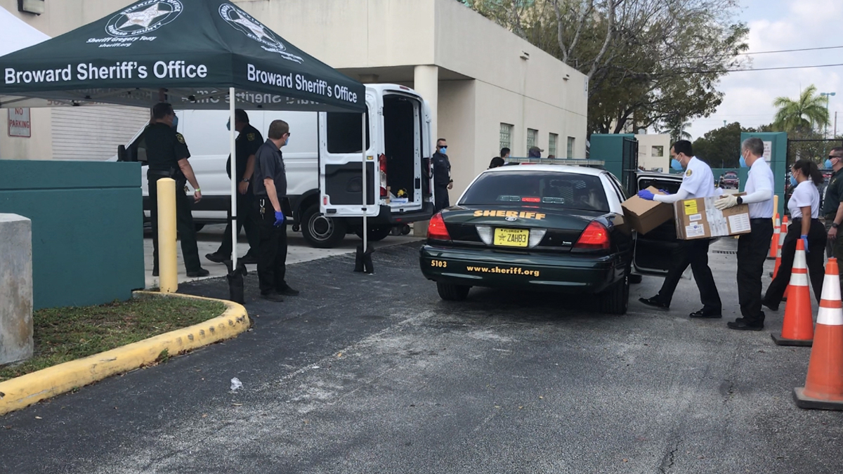Broward Sheriff’s Office Distributes Thousands of PPE’s to Employees