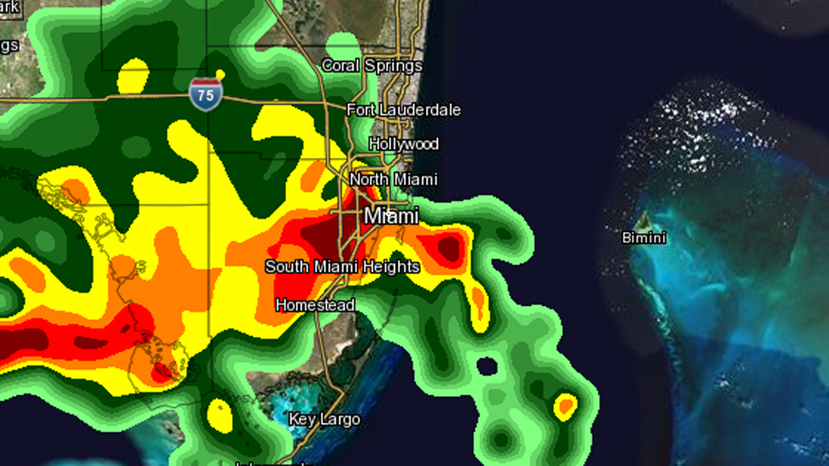 Weather Forecast Showers And Storms Thursday NBC 6 South Florida   061214 Weather Radar Miami 