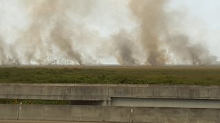 062519 Florida Everglades brush fire