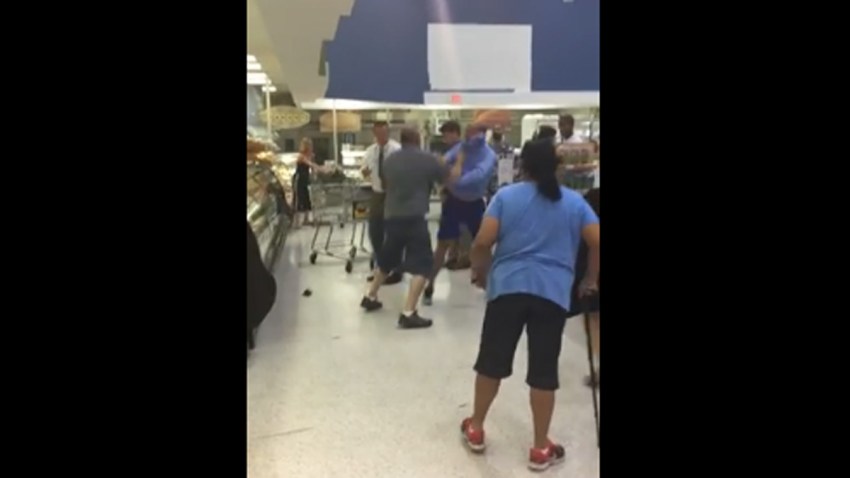 071515 publix deli aisle brawl fight