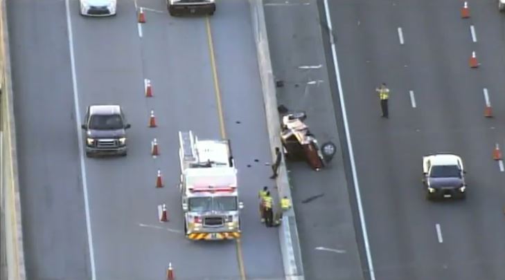 One Person Killed in Rollover Crash on I-595 in Broward County Tuesday ...