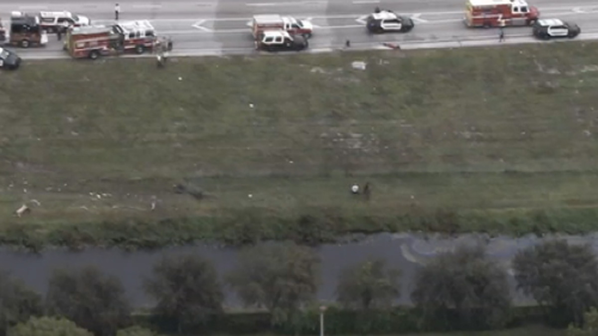 1 Killed After Car Crashes Into Broward County Canal Off I95 NBC 6