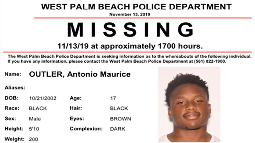 111419 missing high school football player west palm beach