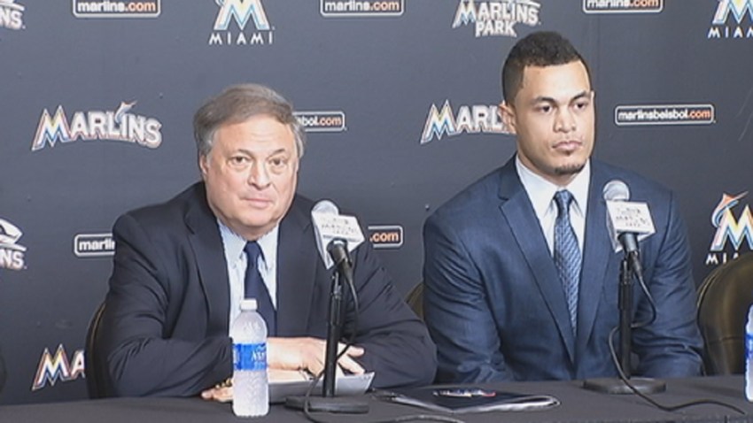 111914 jeffrey loria giancarlo stanton