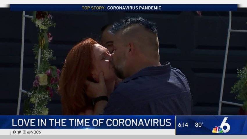 South Florida Couple Holds Garage Wedding Amid Pandemic
