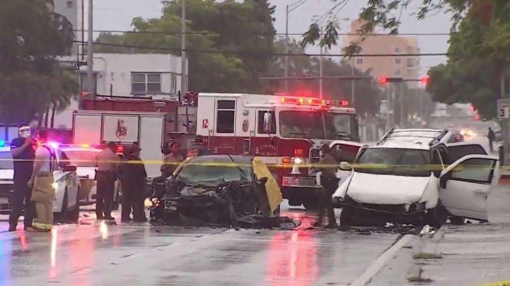 1 Killed in NW MiamiDade Morning Car Crash NBC 6 South Florida