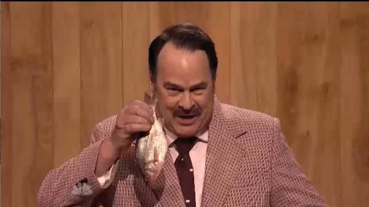 Where was Dan Aykroyd during 'SNL' 50th anniversary reunion