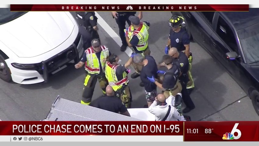 Police Chase Ends in Crash in South Florida