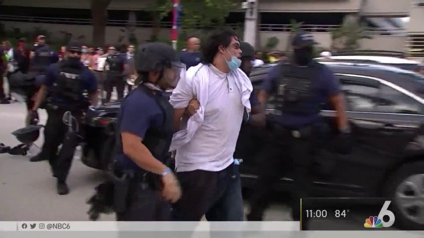 Peaceful Protests in Miami Turn Chaotic