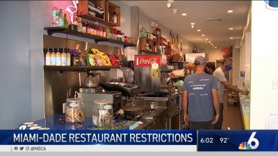 Miami-Dade Closing On-Site Dining During Certain Hours