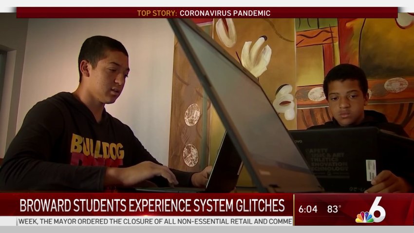 Broward Students Experience System Glitches on First Day of Distance Learning
