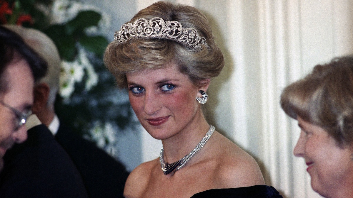 A small black gown owned by Princess Diana marketed for how a lot?