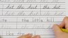 Florida bill would require cursive instruction in elementary schools