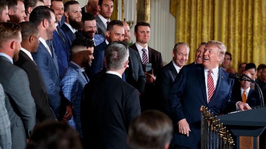 Trump Astros Baseball