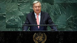 Antonio Guterres addresses the 73rd session of the United Nations General Assembly