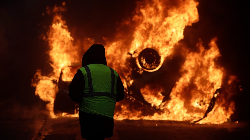 APTOPIX France Gas Price Protests
