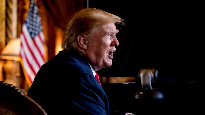 FILE – In this Dec. 24, 2019 photo, President Donald Trump speaks to members of the media following a Christmas Eve video teleconference with members of the military at his Mar-a-Lago estate in Palm Beach, Fla. As a candidate for the White House, Donald Trump repeatedly promised that he would “immediately” replace President Barack Obama’s health care law with a plan of his own that would provide “insurance for everybody.” Back then, Trump made it sound that his plan — “much less expensive and much better” than the Affordable Care Act — was imminent. And he put drug companies on notice that their pricing power no longer would be “politically protected.” Nearly three years after taking office, Americans still are waiting for Trump’s big reveal. (AP Photo/Andrew Harnik)