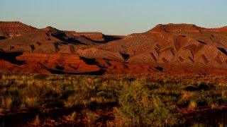 FILE – The landscape is varied in the southern portion of Bears Ears National Monument, seen here June 13, 2017, near Mexican Hat, Utah.