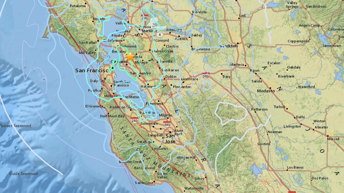 Magnitude 4.4 Earthquake Shakes the Bay Area: USGS - NBC 6 ...