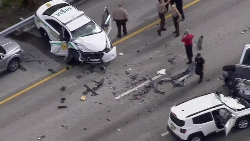 Crews Respond to Wrong-Way Crash on Don Shula Expressway in Miami-Dade