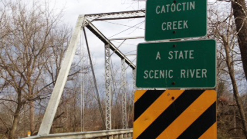 Catoctin Creek Sign Animal Dumping