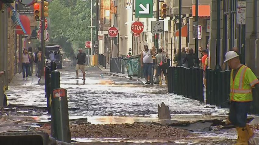 Water Main Break Floods Center City Philadelphia, Knocks Out Power ...