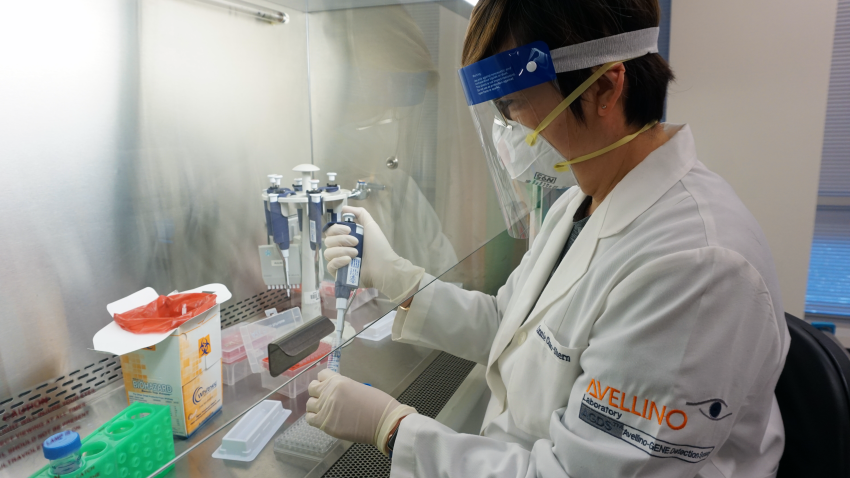 Dr. Connie Chao-Shern, chief lab officer for Avellino Labs, helped develop a new test for the coronavirus. (March 25, 2020)