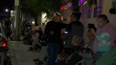 Dozens Line Up Ahead of CAMACOL Voucher Distribution