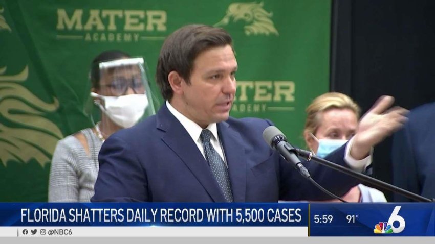 Florida Shatters Daily Record With 5,500 Coronavirus Cases