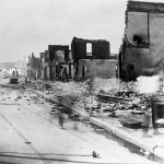 Destroyed buildings in the wake of the Tulsa Race Massacre