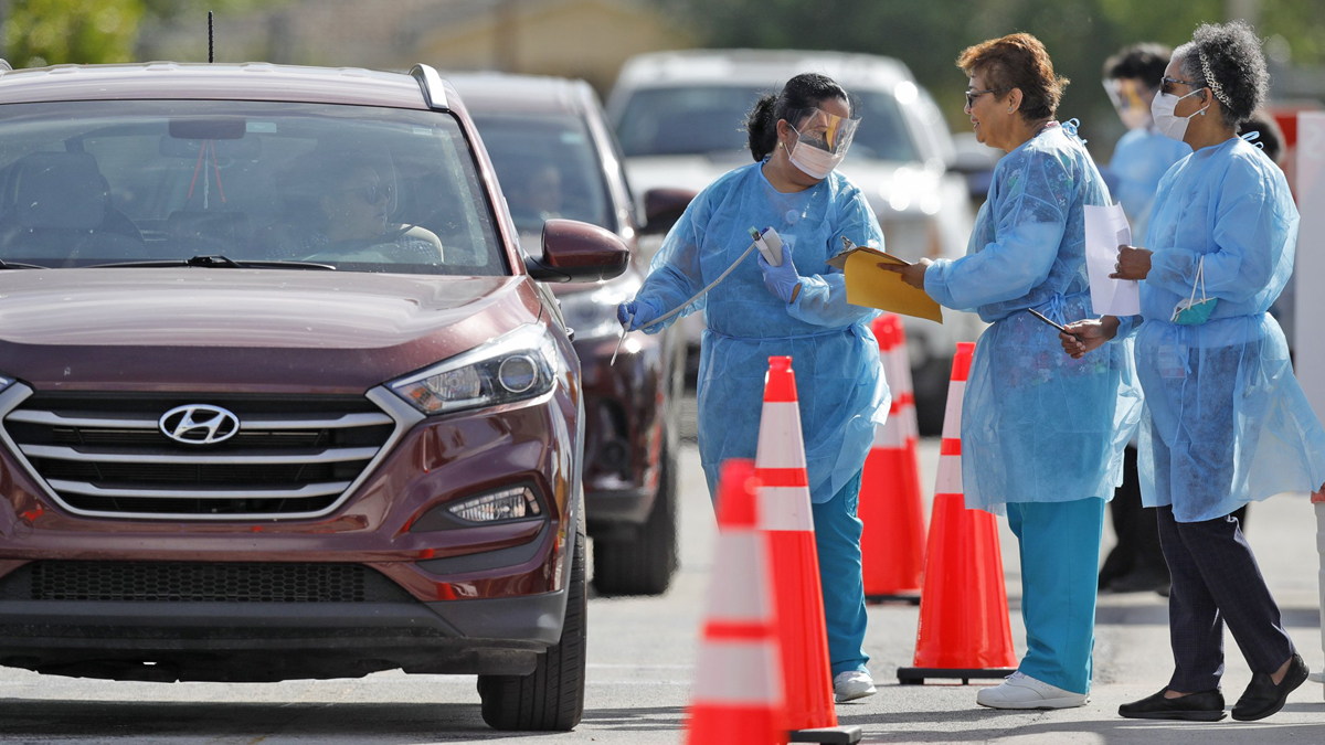 HardHit Broward Gets First DriveThru Coronavirus Testing Sites NBC