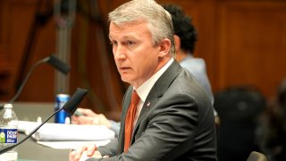 Dr. Richard Bright, former director of the Biomedical Advanced Research and Development Authority, testifies during a House Energy and Commerce Subcommittee on Health hearing to discuss protecting scientific integrity in response to the coronavirus outbreak on May 14, 2020, in Washington, DC.