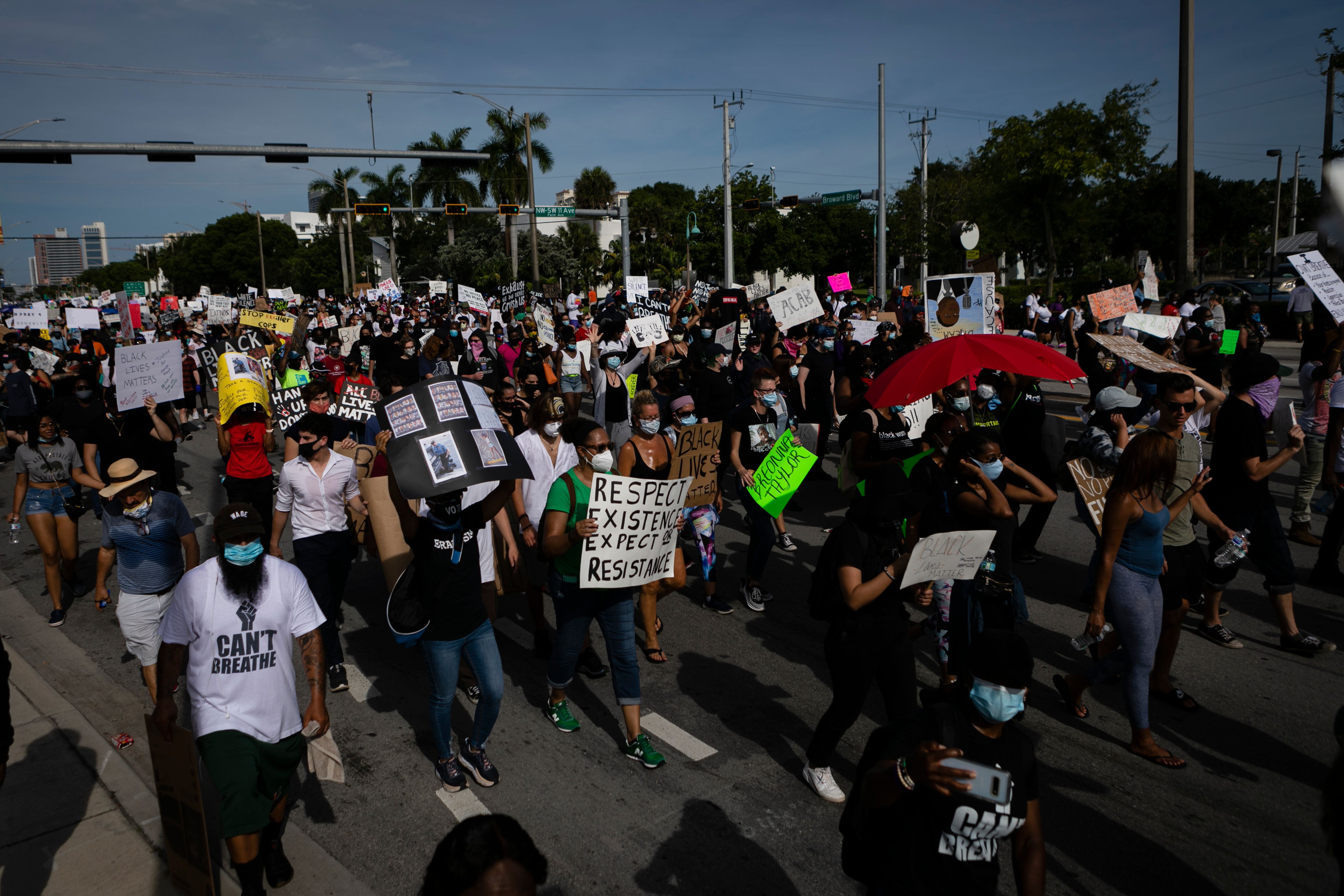 ‘Stop Killing Us’ Thousands of Protestors Take Over South Florida