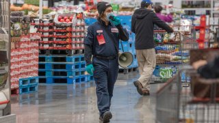 A Costco staff member