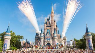 In this Oct. 1, 2016, file photo, Walt Disney World Resort marked its 45th anniversary in Lake Buena Vista, Florida.
