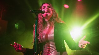 In this Feb. 17, 2017, file photo, singer JoJo performs on stage during the "Mad Love" tour at The Showbox in Seattle, Washington.