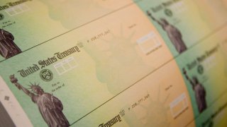 Getty Images: Economic Stimulus Package Tax Rebate Checks Printed