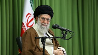 Iran's Supreme Leader Ayatollah Ali Khamanei speaks