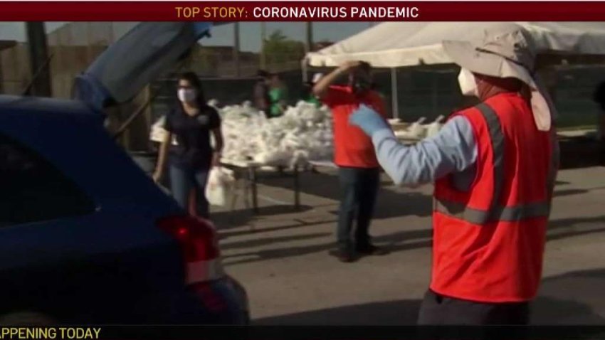Lines Form Hours Before Food Distribution Events