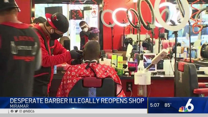 Miramar Barber Keeping Shop Open Despite Orders