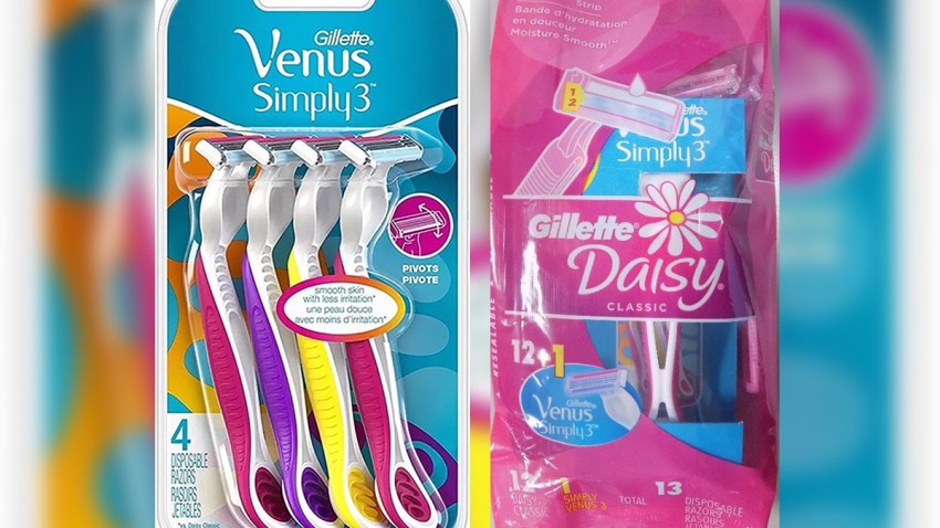 Recalled Gillette Razors
