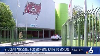 Student Arrested For Bringing Knife To Miami Edison High Nbc 6