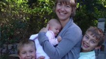 Megan Todt and her three children, Aleksander, 13, Tyler, 11, Zoe, 4