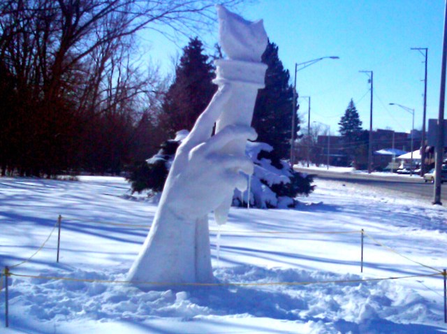 Torch Ice Sculpture p1
