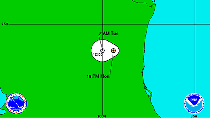 Tropical Depression Ingrid 11 pm Monday