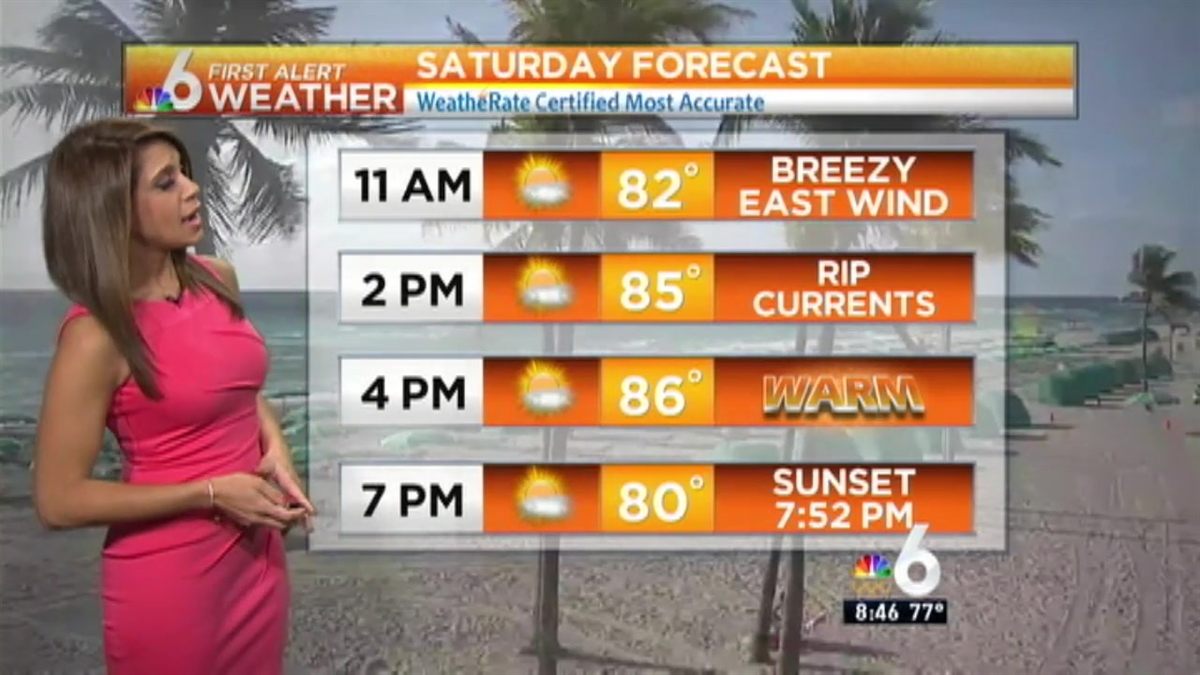 Miami weather forecast 8 45 am april 30 2016 nbc 6 south florida