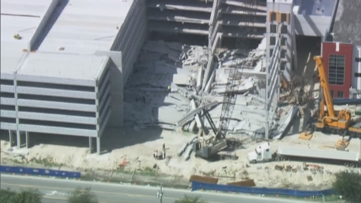 Raw Video Helicopter Footage Of Miami Dade College Parking Garage