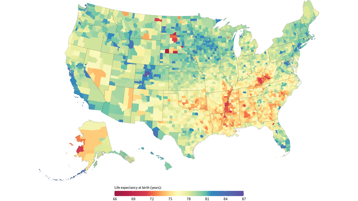 CountybyCounty, Life Expectancy Varies by 20 Years Across US NBC 6